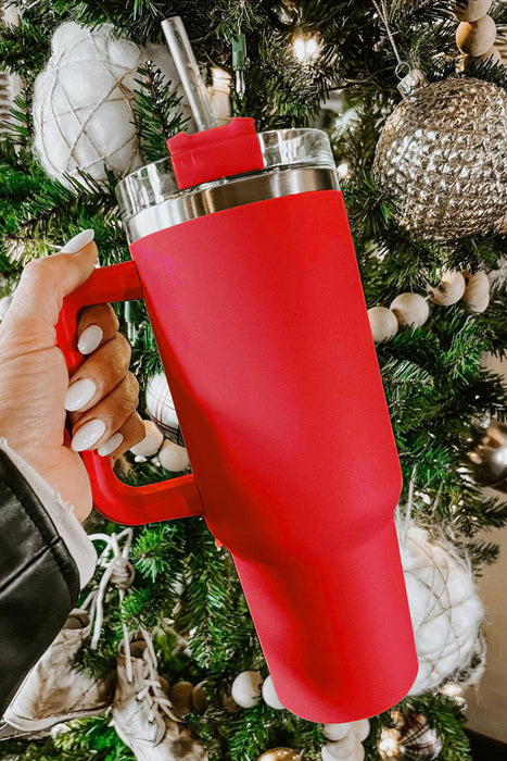 Red 304 Stainless Steel Double Insulated Cup