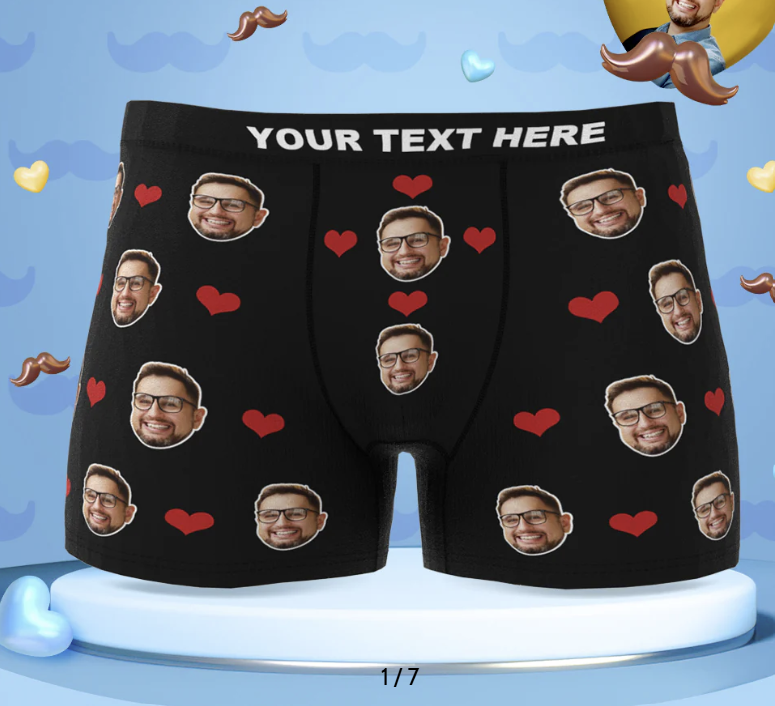 Custom Face Photo Underwear