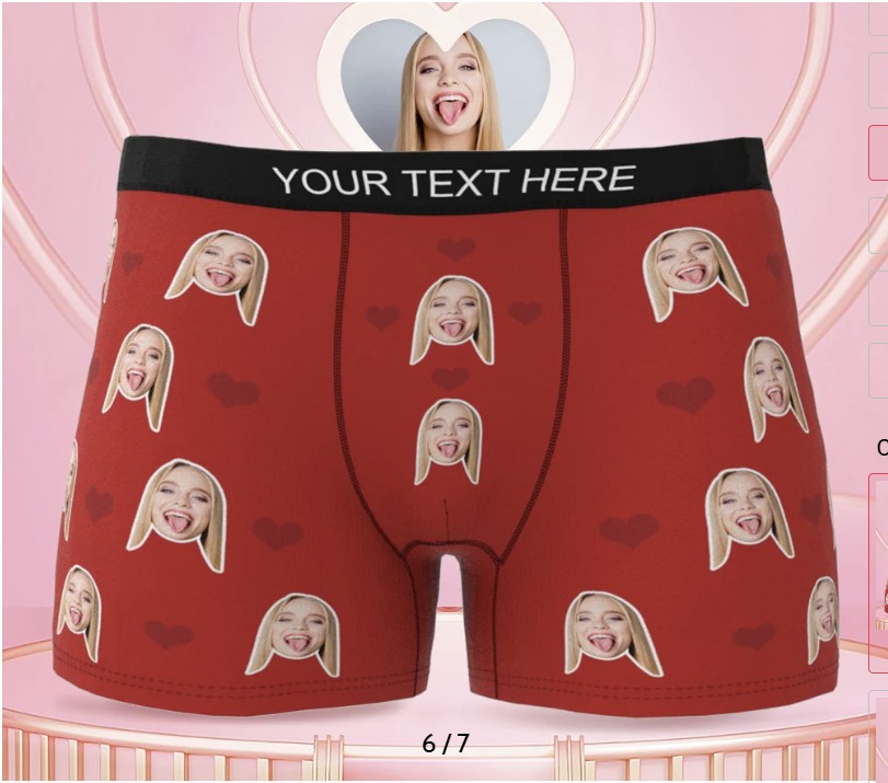 Custom Face Photo Underwear